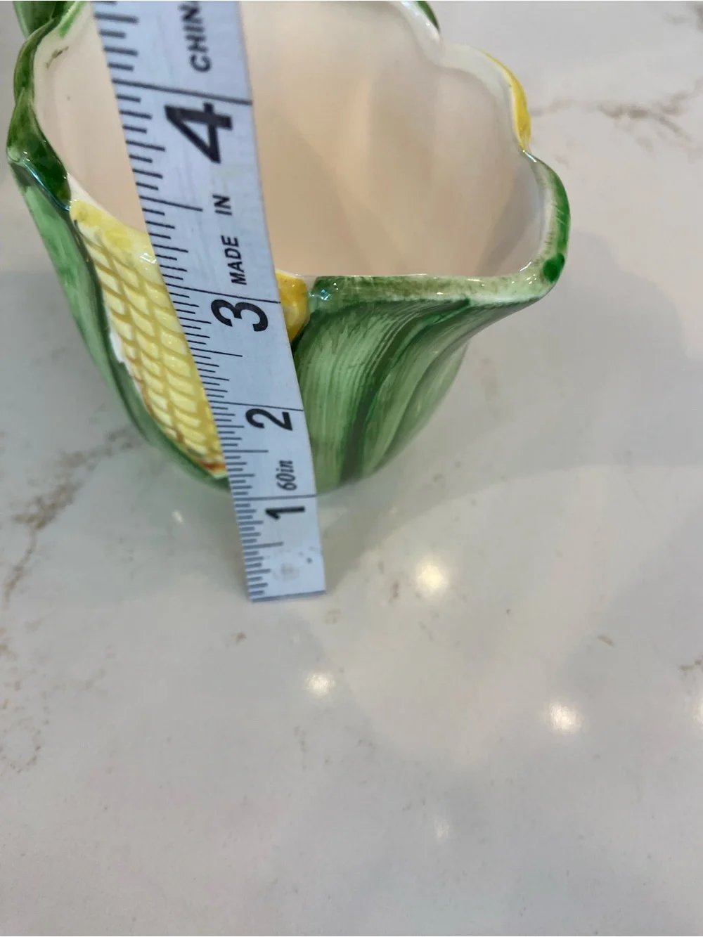 Vintage Corn on the Cob Salt & Pepper Shaker Set with Mini Creamer / Sugar Cup